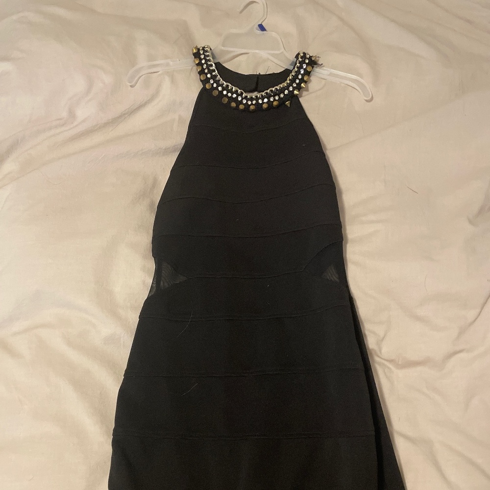 Studded collar dress